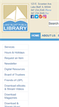 Mobile Screenshot of lakeblufflibrary.org